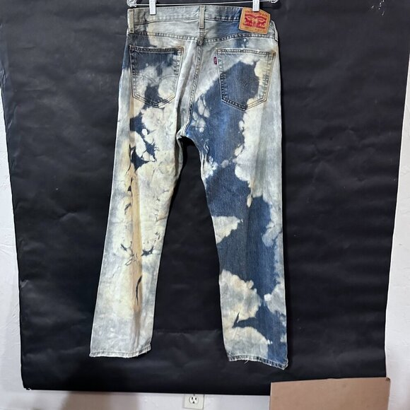 Levis 559 Jeans Acid Wash Denim 34x32 Bleached - Picture 5 of 7